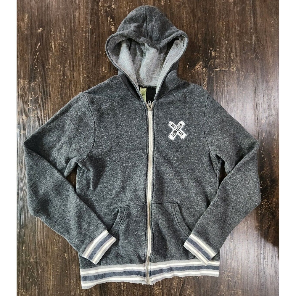 Jason Aldean Hoodie Women's Size Small Night Train‎ Zip Gray